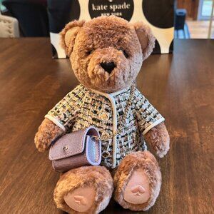 Kate Spade Oh What Fun 3D Teddy Bear Crossbody Purse Holiday Christmas Limited